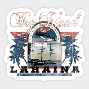 lahaina hawaii vintage Sticker